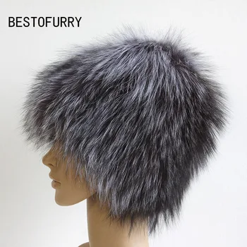 

New Fashion Women Sexy Winter Real Genuine Fox Fur Fleecy Woman Hat Cap FFHH003