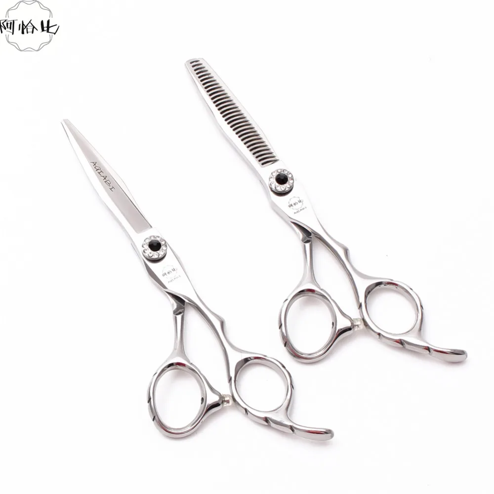 

A9009 6'' JP 440C Antlers "W" Tooth Professional Human Hair Hairdressing Scissors Cutting and Thinning Salon Style Barbers Tools
