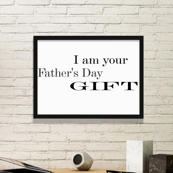 

Best Father Day Dad Papa Universe Festival Quote Simple Picture Frame Art Prints Paintings Home Wall Decal Gift