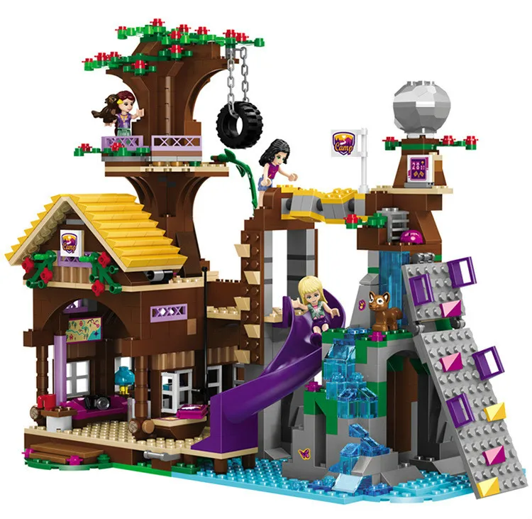 

Compatible Legoingly 76007 Building Bricks Friends Blocks Adventure Camp Tree House Mia Figure Toy for Children
