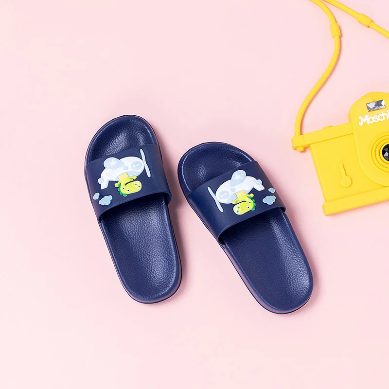 New Kids Pvc Slippers Home Sandal Shoes Candy Boat Child Slippers Indoor Shoe Boys Girls Antiskid Bathroom Slippers