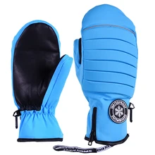 JACKCOME зимние теплые спортивные перчатки водонепроницаемые зимние перчатки козья кожа пальмовые лыжные перчатки, защита от ветра перчатки для сноуборда