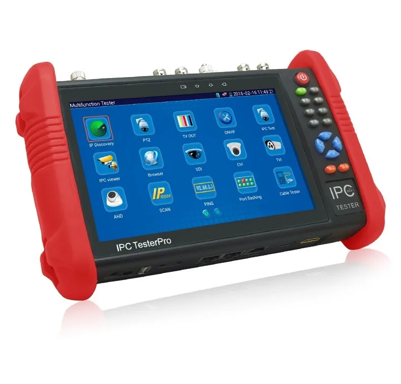 7 Inch CCTV Tester Monitor IP AHD CVI TVI SDI Analog Camera Test WIFI Onvif PTZ Control POE 12V Output 7 Inch CCTV Tester Monitor IP AHD CVI TVI SDI Analog Camera Test WIFI Onvif PTZ Control POE 12V Output