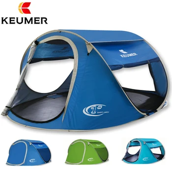 

KEUMER Beach Tent Pop Up Open Large Automatic Instant Setup Easy Foldable Shelter 240 * 180 * 100cm with anti-UV Coating Camping