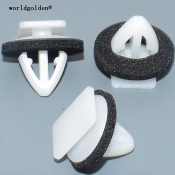

worldgolden 100pcs plastic fasteners Retainer With Sealer for Hyundai#87702-H1000 87702H1000
