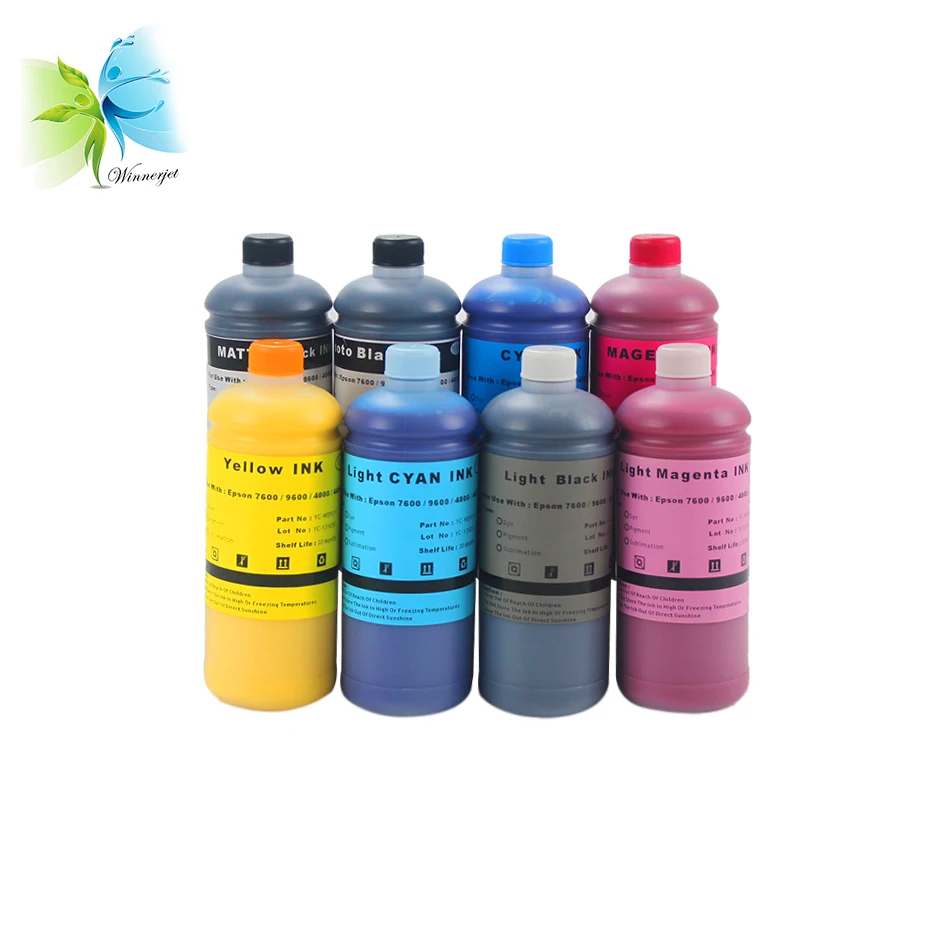 

WINNERJET 1000ML Dye Pigment Sublimation Ink for Epson Stylus Pro 4000 7600 9600 Printer Digital ink Printing