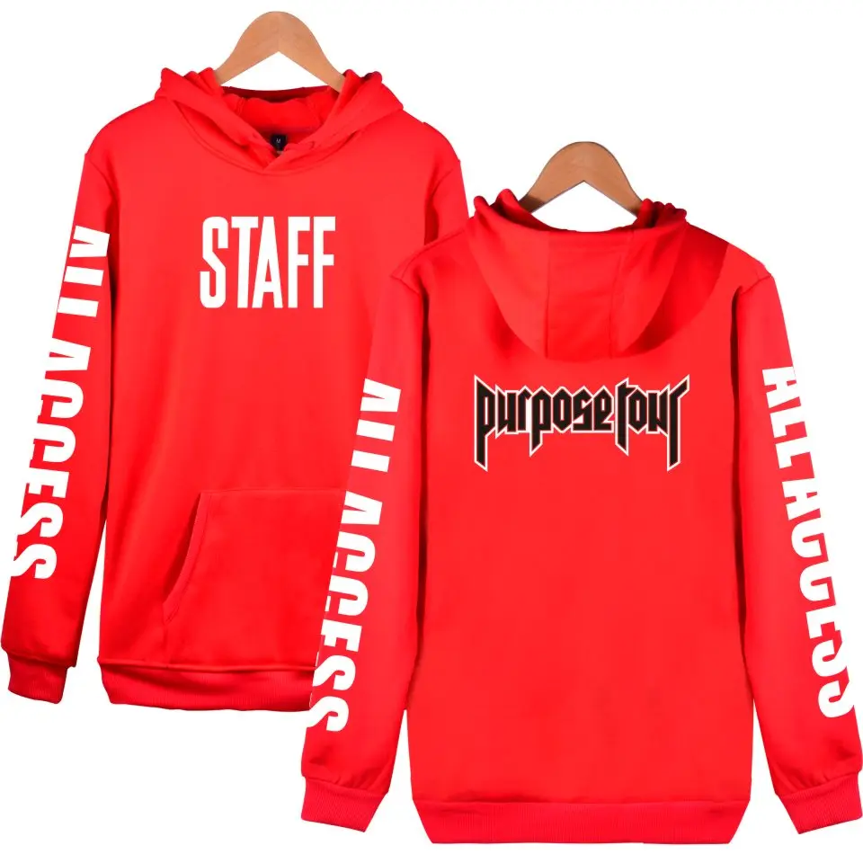 Aikooki Justin Bieber STAFF New Style Cap Hoodies 2018 Fashion Men Women Clothes Hooded Sweatshirts Unisex Hoodies Clothes XXXXL