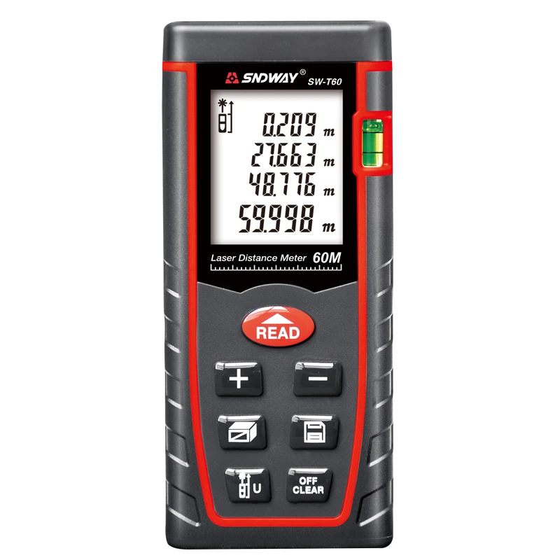 

SNDWAY Laser Roulette 60M Laser Distance Meter Laser Rangefinder for Hunting Measuring Tape With Retail Box