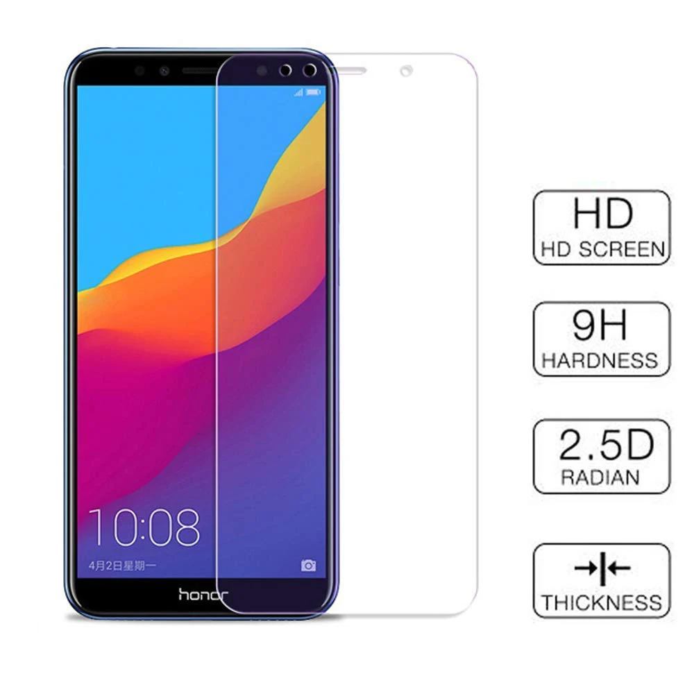 

9H Tempered Glass For Huawei Honor 7A AUM-L29 7C Pro Aum-l41 LND-L29 Y5 Y6 Prime 2018 Honor 10 8 9 Lite Screen Protector Film