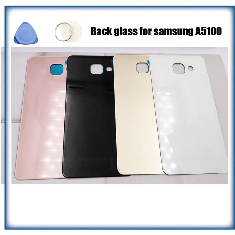 Ekvinor Новинка для Samsung GALAXY A5 2016 A510 Задняя стеклянная крышка Крышка батарейного
