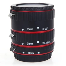 Wholesale5pcs * автофокус af макрос удлинитель кольцо для canon ef ef-s линзы красный
