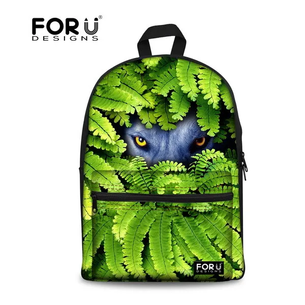 FORUDESIGNS, Модная студенческая Холщовая Сумка mochila escolar, 3d цветочный принт, школьная сумка, дорожная сумка для подростка, рюкзак в винтажном стиле - Цвет: C002J1