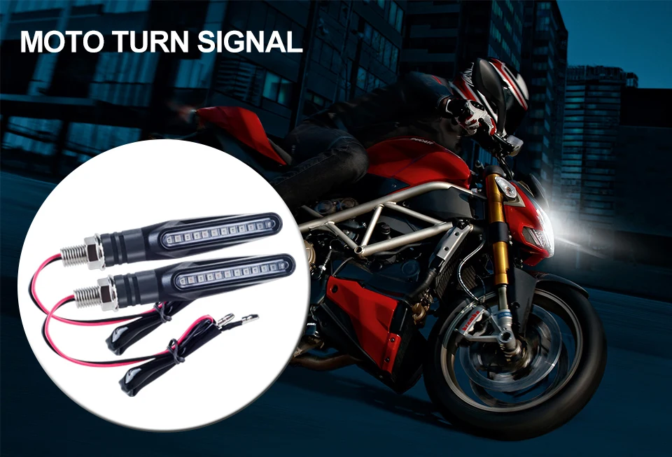 VooVoo Newest 4Pcs Universal Flowing Water Flicker Led Motorcycle Turn Signal Indicators Blinkers Flexible Bendable Amber Light Lamp_01 (1)