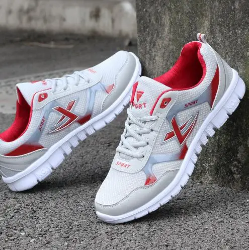 

2018 Casual Men Shoes Summer Style Mesh Flats For Man Lace-Up Men Casual Shoes Plus Size