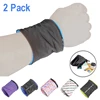 2Pcs Reflective Zipper pocket wrist wallet Pouch Bag Running Cycling Wrist Wallet Pocket Sport Wristband Keys Coin Storage Bag ► Photo 1/6