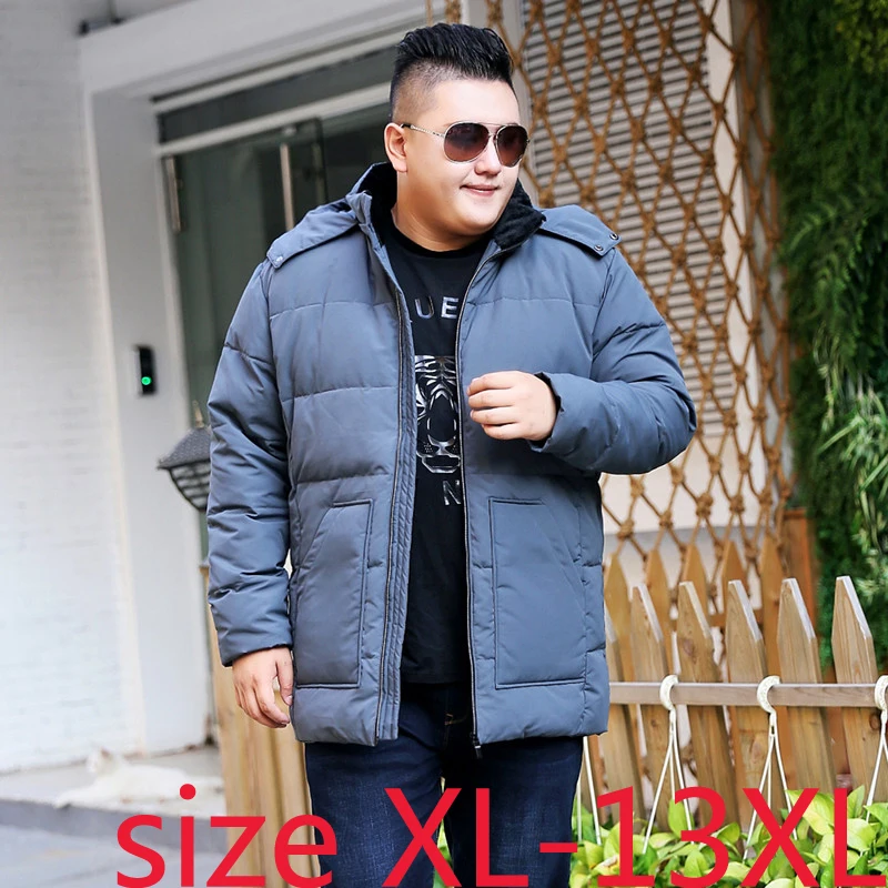 Новое поступление, высокое качество, мужской обхват груди 185 см, очень большое модное повседневное пуховое пальто, большие размеры XL-6XL7XL8XL9XL10XL11XL12XL13XL