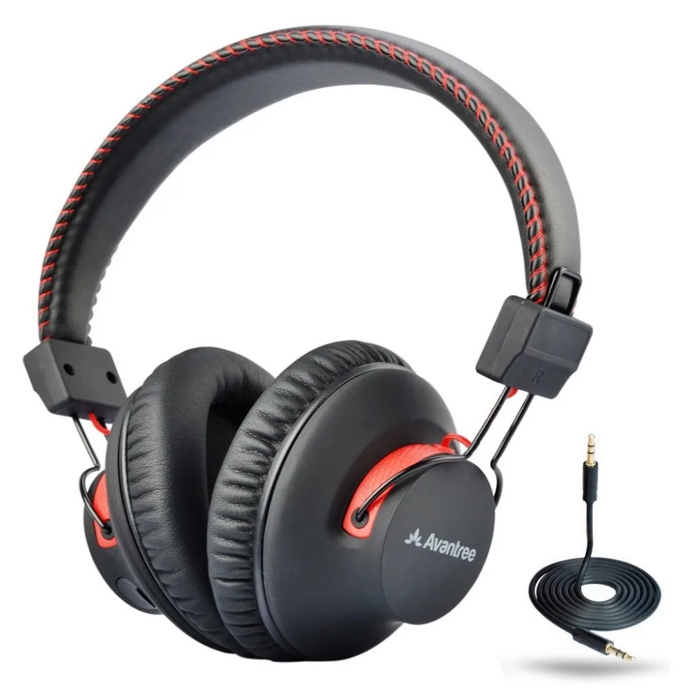 Avantree 40 Hours DUAL Mode Bluetooth Over Ear Headphones With Mic 