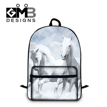 

Dispalang Animal Pattern Laptop Backpack Horses School Bag For Teenager Mens Travel Shoulder Bag Mochila Sublimation Accessories