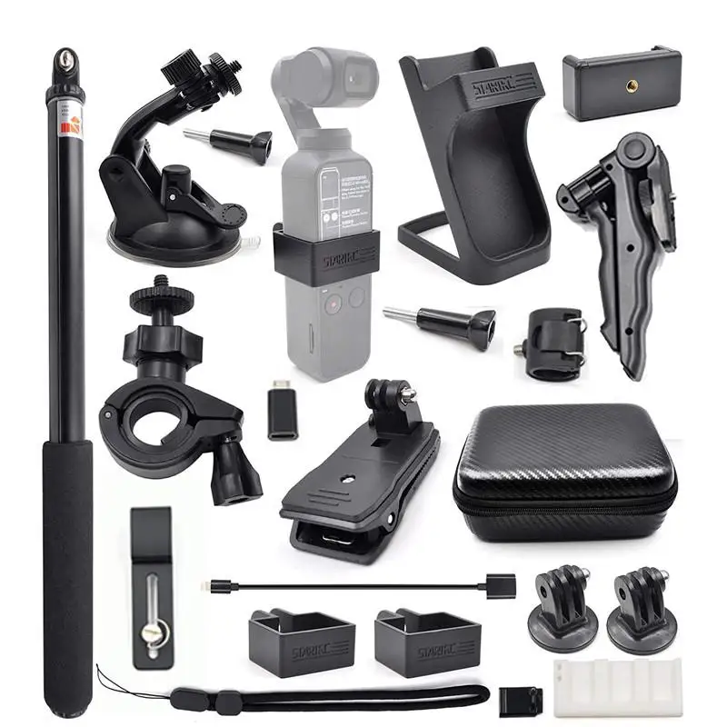 

Gimbal Camera OSMO Pocket Expansion Accessories Kit / 21 In 1 Handheld Action Camera Mounts Parts for DJI OSMO Pocket