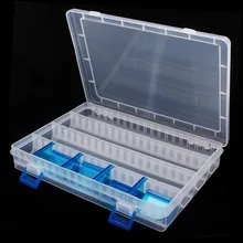 Полезная портативная прозрачная коробка для хранения рыболовных снастей