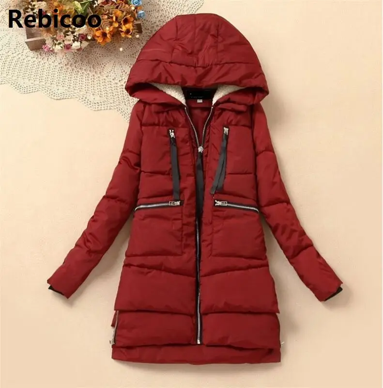 

New 2019 Winter Coat Women Thickening Wadded Jacket Parkas Female Outerwear Casual Down Cotton Wadded Coat