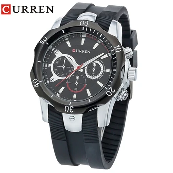 

CURREN Men's watch Quartz Water proof Watch Black Plate Luxury Watches Mountaineering Male Table Casual Resistance 8163