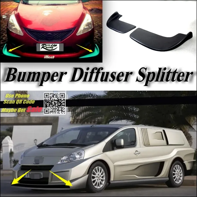 Citroen Jumpy Dispatch MK2 2007~2016 Front Deflector Flap Fin Chin Spoiler Deflector