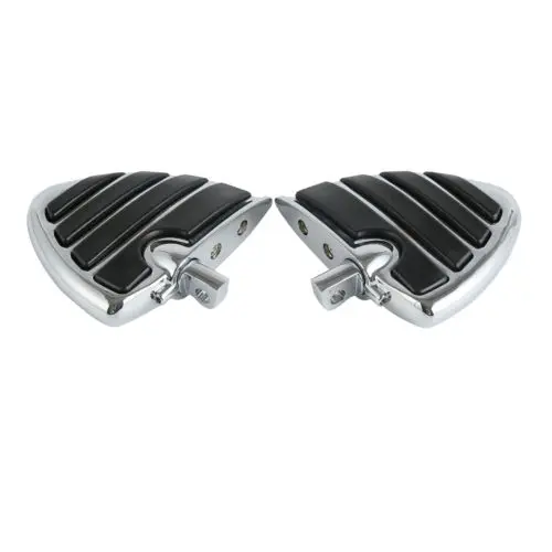 

Black Wing Rear Foot Rests FootPegs For Harley Touring Electra Glide V-Rod Softail Dyna Male Mount Anti Vibration Skidproof