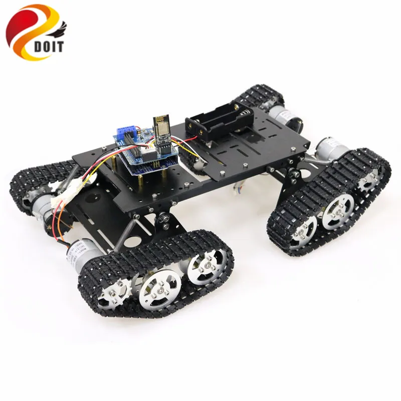 Управление WiFi/Bluetooth/PS2 RC 4wd Робот Танк шасси комплект с платой UNO R3 + плата драйвера