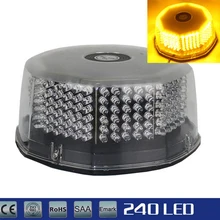 Круглый 240LED Магнитная Свет Автомобиль маяк на крыше аварийного опасности Strobe Light красный желтый синий белый