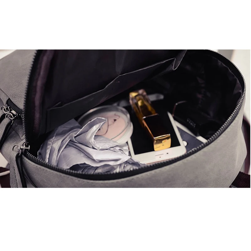  2019 Woman Casual Bag Vintage rivet design small PU leather travel bags for teenage girls school Mi - 32708275027