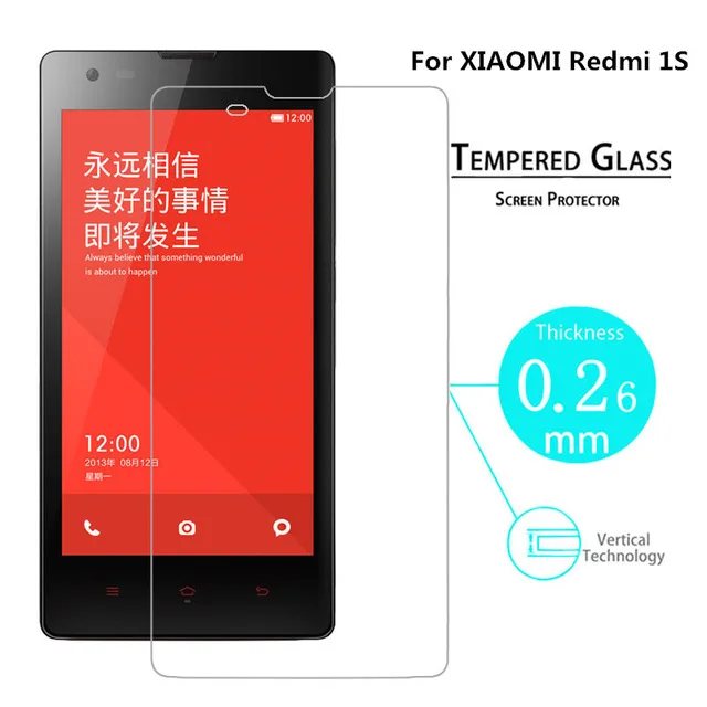 Для Xiaomi Hongmi Redmi 1 s Red Rice HD Взрывозащищенная защитная пленка для экрана из