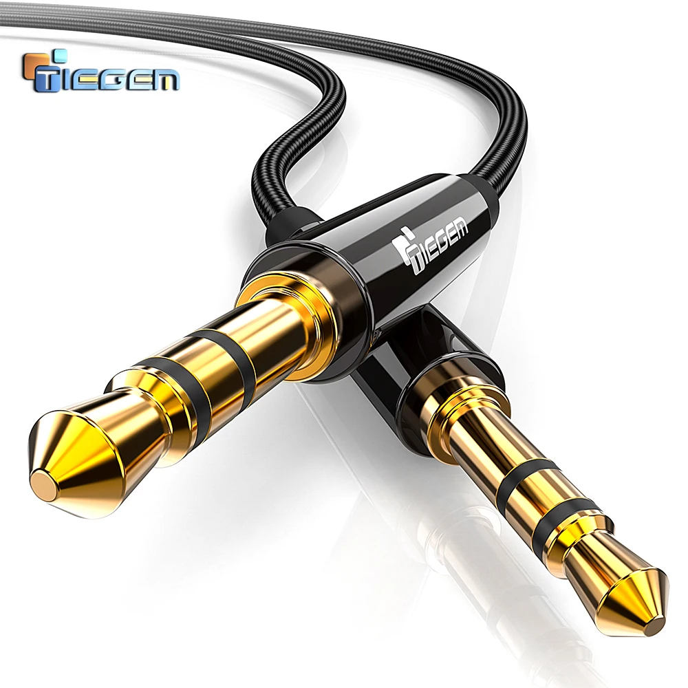 

TIEGEM AUX Cable Jack 3.5mm Audio Cable 3.5 mm Jack Speaker Cable for Headphones Car Xiaomi redmi 5 plus Oneplus 5t AUX Cord