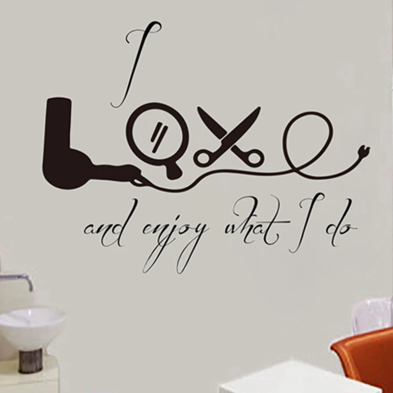 Hairdresser Salon Wall Stickers | Hair Salon Quotes Wall Decals - Wall  Decals Love - Aliexpress