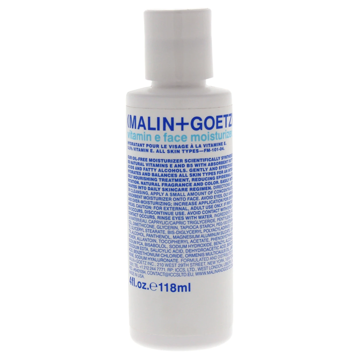Vitamin E Face Moisturizer by Malin + Goetz for Men - 4 oz Moisturizer