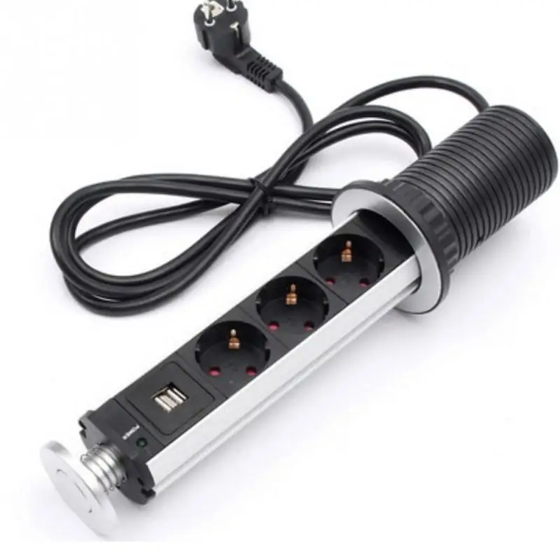 

Socket Desktop Retractable Hide Plug Office Wall Universal Home Decoration