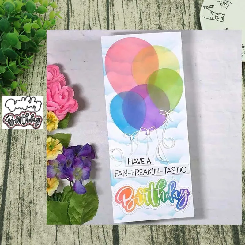

Birthday letter Metal Cutting Dies Stencils For DIY Scrapbooking Album Paper Card Decorative Craft Embossing Die