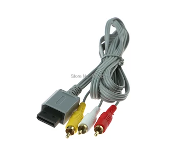 

1.8m Audio Video AV Cable Game Console Composite 3 RCA Video Cable Cord Wire Main 480p High Quality For Nintendo Wii Console