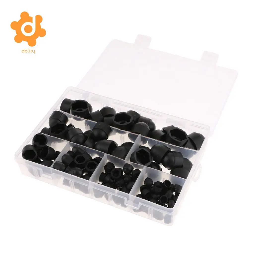 145 Pieces Universal Car Wheel Tyre Nut Cap Bolt Cover M4 M5 M6 M8 M10 M12