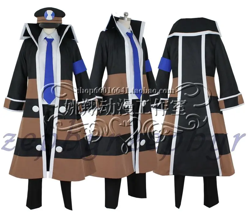 2016 Pocket Monster Hot Wit en Zwart Versie Metro Master Anime Cosplay Kostuum Custom Made Uniform 2016 Pocket Monster Hot Wit en Zwart Versie Metro Master Anime Cosplay Kostuum Custom Made Uniform