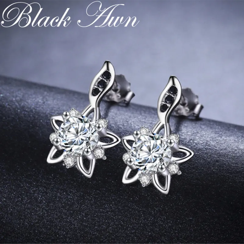 Женские серьги гвоздики из серебра 1 8 пробы 925 г|stud earrings|earring star sterling silver |