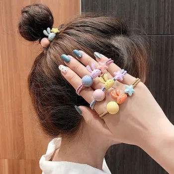 

Elastic hair rope ring Elastic hair rope for girls hair braider Hair Band Ties Rope Ring Elastic Hairband Ponytail Holder Y618