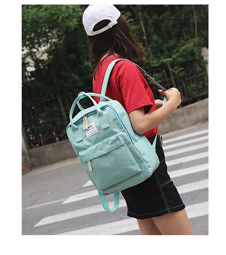 Женские популярные холщовые рюкзаки ярких цветов водонепроницаемые школьные сумки для подростков девочек рюкзаки для ноутбука рюкзак в стиле пэчворк Новинка