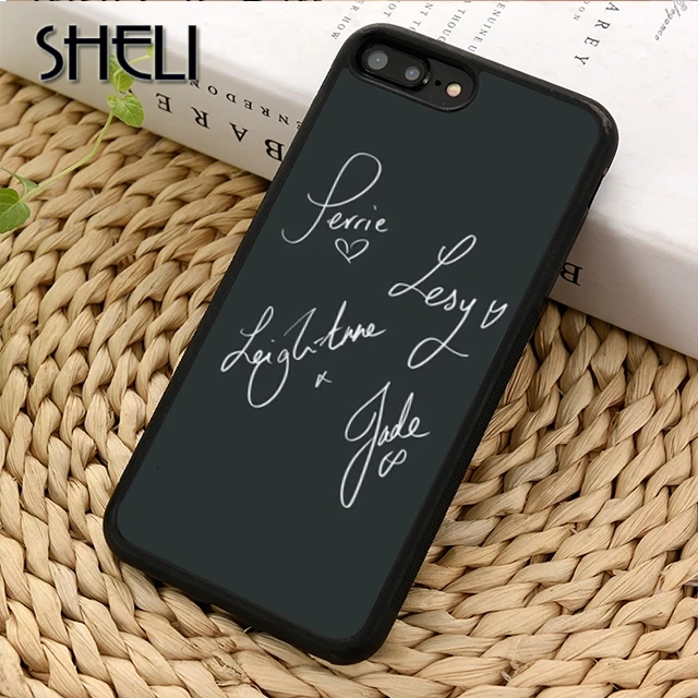Чехол SHELI Little Mix Signature для iPhone 5 6s 7 8 plus X XR XS max 11 Pro Samsung GalaxyS7edge S9 S10 |