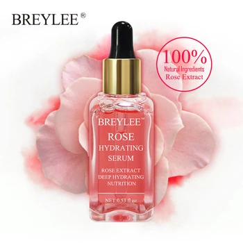 

Hot Sale BREYLEE Rose Nourishing Vitamins Serum Hydrating Face Skin Care Whitening Soothing 100% Natural Ingredient Beauty Care