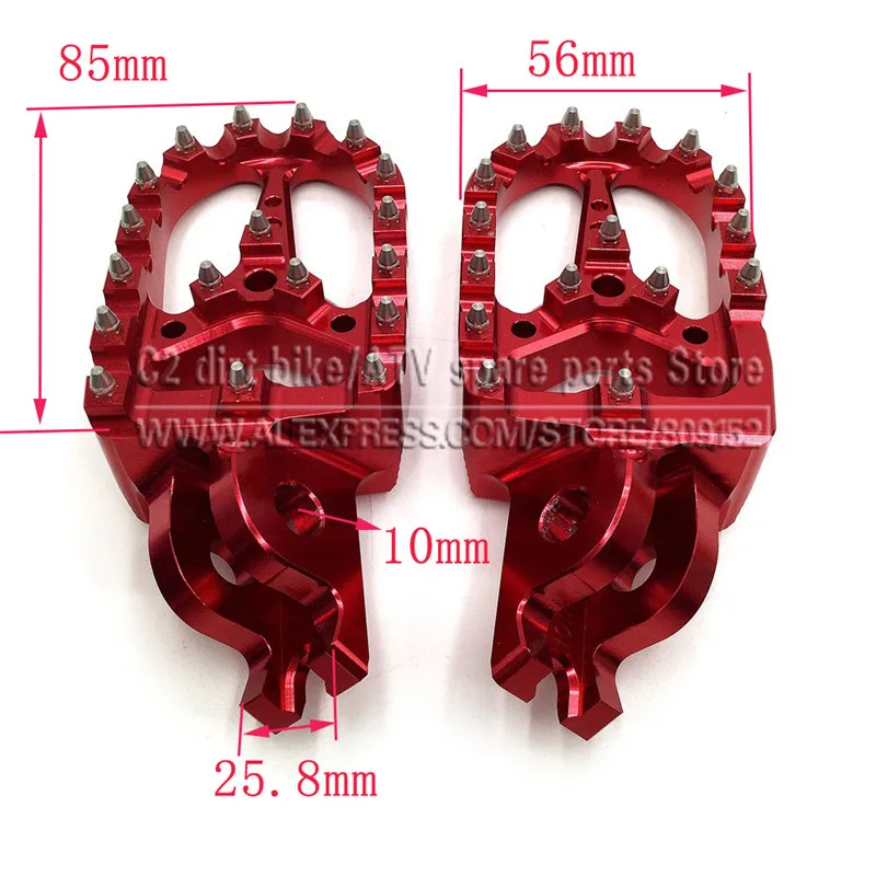 Заготовка MX широкие опоры для ног педали X мост CR125 /250 CRF450X CRF230F CRF250R L M CRF250X CRF450R Dirt