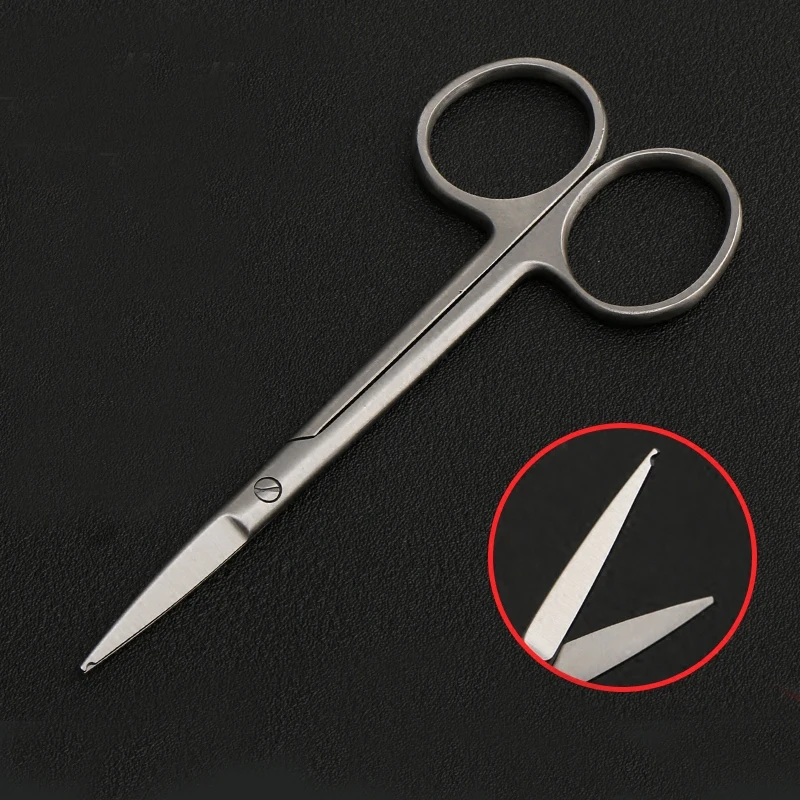 Gold handle double eyelid surgery scissors ophthalmology stainless steel beauty plastic surgery tools straight elbow scissors 1 Gold handle double eyelid surgery scissors ophthalmology stainless steel beauty plastic surgery tools straight elbow scissors 4