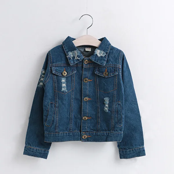 

Fashion Baby Girls Jackets Boys Spring Autumn Jeans Jacket Long Sleeve Pocket Denim Jacket Coat Children Street Wear