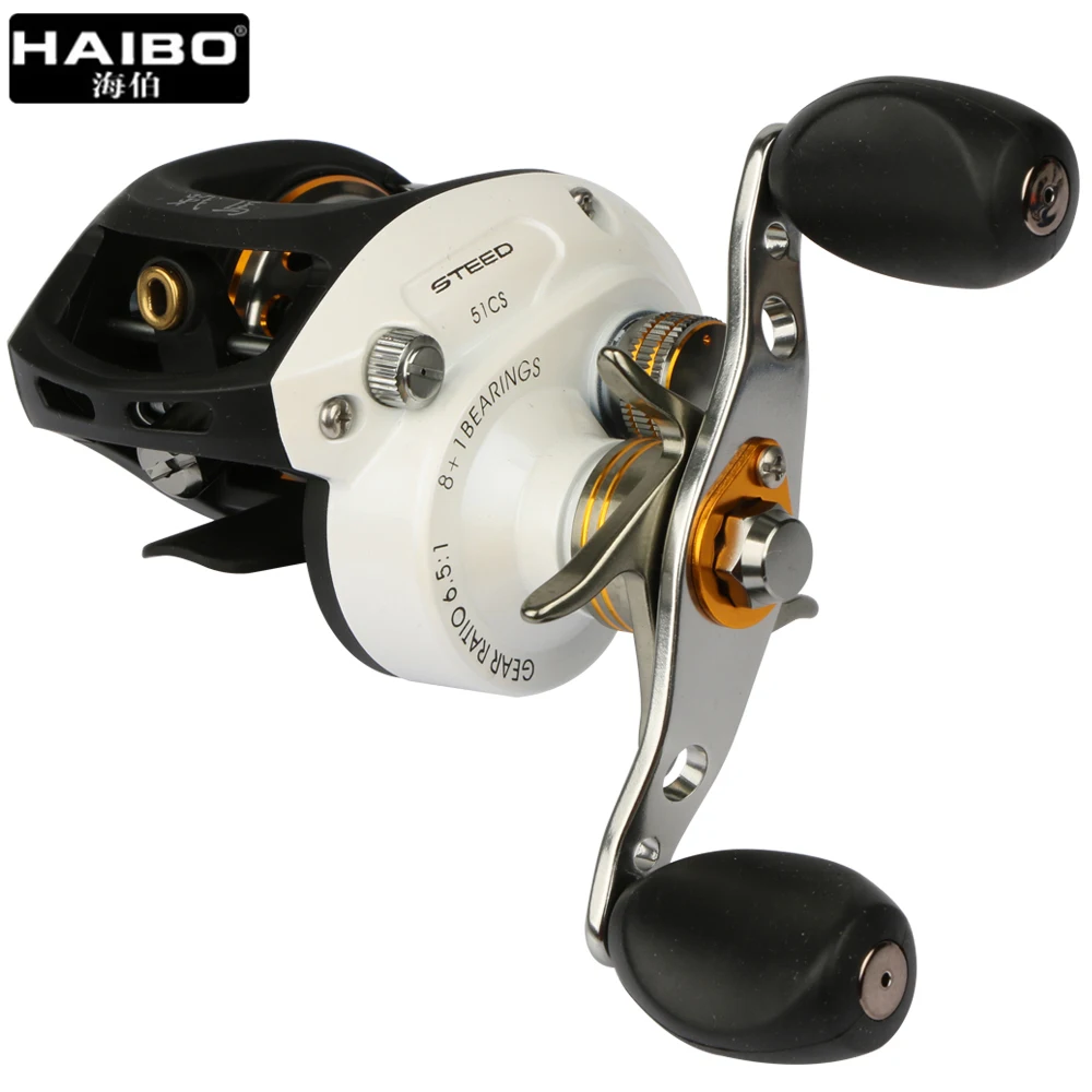 Бренд Haibo Steed baitcasing катушка для рыбалки левая/правая рука 9BB 6 5: 1 все металлические