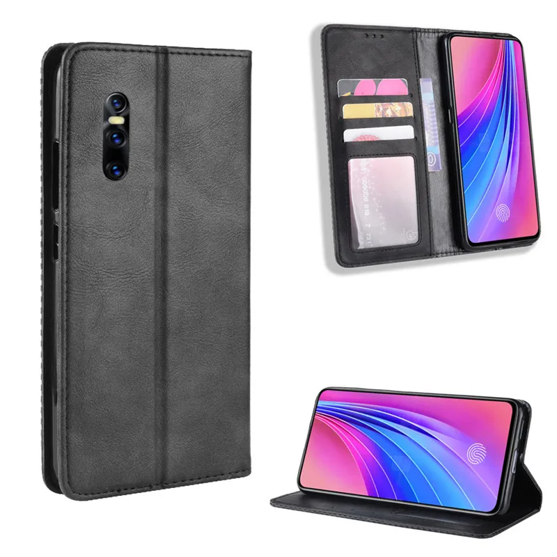 VIVO V15 Pro Case Flip Vintage Style Leather Auto-absorbed Wallet Phone Case For VIVO V15 Pro V15Pro V 15 Pro v15PRO VIVO V15 Pro Case Flip Vintage Style Leather Auto-absorbed Wallet Phone Case For VIVO V15 Pro V15Pro V 15 Pro v15PRO